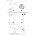 thumbnail image 3 of Moyic Molinillo de café Manual ajustable de 25G, molinillo de mano portátil de alta calidad, máquina de moler cuentas para el hogar, 1 Uds. Juegos de servir café y té Blanco Moyic HA006804-01B, 3 of 6