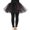 Black, variant on Aocisk Women's Mesh Heart Print Tutu Skirt Flared Party Performance Dance Skirt for Casual Beach Yoga School and Festive Occasions Black L