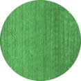 thumbnail image 1 of Ahgly Company Indoor Round Abstract Emerald Green Contemporary Area Rugs, 3' Round, 1 of 4