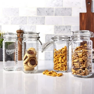 Kitchenware 1PC 370ml PET Clamp Lid Mason Jars With Trigger Lid