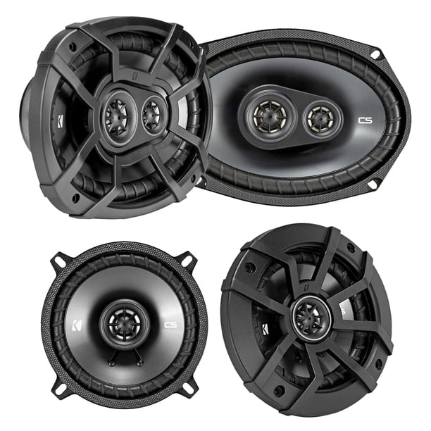 Paquete de altavoces KICKER CS 6x9 y CS 5.25 para Dodge Ram 1994-2011