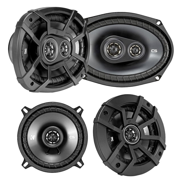 Paquete de altavoces KICKER CS 6x9 y CS 5.25 para Dodge Ram 1994-2011