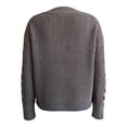 thumbnail image 2 of Suéter George para Mujer, con Cuello V ,Textura Grecas, Chenille Café Talla ECH, 2 of 4