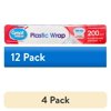 (4 pack) Great Value Plastic Wrap, 200 Sq ft