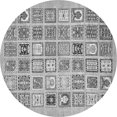 thumbnail image 1 of Ahgly Company Indoor Round Abstract Gray Modern Area Rugs, 7' Round, 1 of 4
