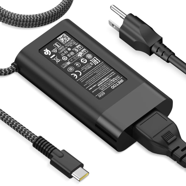 Cargador XPS 13, Adaptador De Fuente De Alimentación USB C De 45 W Compatible Con Dell XPS 11 XPS 12 XPS 13 9360 9370 9333 Inspiron Latitude Tipo C USB C