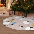 thumbnail image 2 of Cauagu 30" Christmas Tree Skirt Cute Hand Drawn Bear Pattern Christmas Tree Decorations Tree Mat for Xmas Decorations Occasion Holiday Home Decor -30", 2 of 7