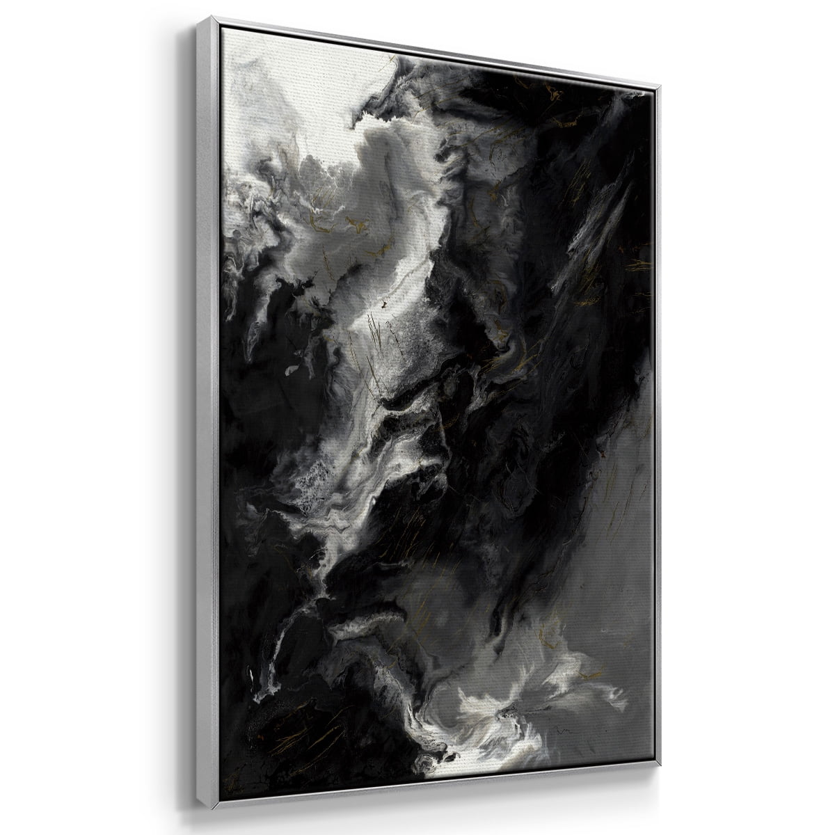 Changes Framed Premium Gallery Wrapped Canvas - Ready to Hang - 27 x 41 - Silver Floating Frame