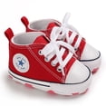 thumbnail image 1 of Walkers Zapatos Para Bebés Recién Nacidos Niños Niñas Primeros Caminantes De Lona Deportivas Suela Suave Antideslizantes (0-18 Meses), 1 of 4