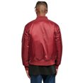 thumbnail image 2 of Build Your Brand - Chaqueta estilo bomber en contraste par ahombre (Burdeos) Build Your Brand UTRW5670_burgundy, 2 of 3