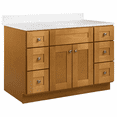 thumbnail image 4 of Design House Brookings 48" x 22" Ready to Assemble Solid Wood 6-Drawer Bath Vanity Cabinet, Modern Birch, 4 of 20