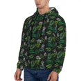 thumbnail image 2 of Hoodies for Men - Tropical Palm leaves Long Sleeve Comfrt Men'S Fashion Hoodies & Sweatshirts, Sweatshirts for Men Hoodies Pullover Clothing Clothes with Pouch, 2 of 7
