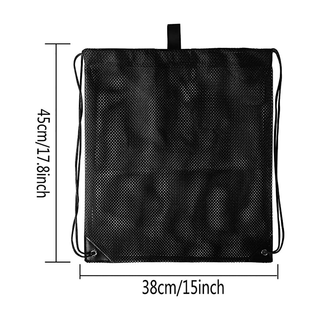 Luxiremi Mesh Drawstring Rucksack – Leichter Netz-Rucksack Für Strand, Gym & Outdoor, Größe Wählbar