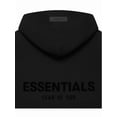 thumbnail image 6 of Fear of God Essentials Pullover Hoodie 'Stretch Limo' SS22  Black Loose Drop Shoulder Hooded Sweatshirt, Vintage flocking process combined with modern breathable technology, Warm cotton flocking, Loos, 6 of 7