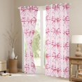 thumbnail image 3 of Feelyou Bowknot Black Out Curtains, Pink Watercolor Bow Curtains Pack of 2 (42x63 Each), 3 of 6