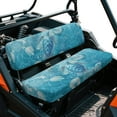 thumbnail image 2 of Uorisanigo UTV Bench Seat Cover Set for Kawasaki Mule 3000 3010 3020 & Kawasaki Mule 4010 4x4 Hardwoods Green HD 2009 Boho Blue Turtle Covers Protection for UTV Seat Accessories Parts, 2 of 7