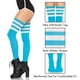 thumbnail image 3 of Calcetines deportivos acanalados Leg Avenue Three Stripes hasta el muslo, 3 of 6