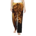 thumbnail image 1 of Fotbe Sunset Sunflower Cow A Pantalones de Pijama para Mujer, Pantalones de Dormir, Pantalones Pj con Cordón y Bolsillos-3X-Large, 1 of 6