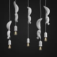 thumbnail image 3 of Lámpara Colgante de Resina Industrial, Lámpara de tejado de Ardilla de Dibujos Animados Novedosa, Lámpara Colgante de Interior, Lámpara de Modern Blanco Salvador iluminación de techos, 3 of 10