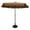 Brown, variant on Outdoor 9 Foot Aluminum Umbrella With Flaps