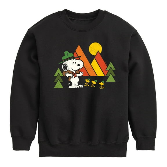 Peanuts - Retro Trailblazers - Toddler & Youth Crewneck Fleece Sweatshirt