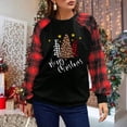 thumbnail image 3 of Women's Sweatshirts Christmas Printed Crew Neck Long Sleeves Shirts Tops Tunic Shirts, 3 of 4