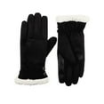 thumbnail image 2 of Isotoner Signature Women's Microsuede Water-Repellent Gloves - Black, 2 of 2