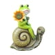 thumbnail image 3 of Estatua de rana para jardín, figurita de rana, escultura impermeable para el hogar, simulación en miniatura de resina. Pasto verde, 3 of 7