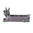 thumbnail image 1 of Organizador de escritorio, contenedor de baratijas, escultura de bulldog, soporte para joyas para dormitorio Gris, 1 of 8
