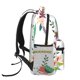 thumbnail image 3 of Disketp Pretty Floral With Leaves Mochila Estampada para Hombre y Mujer – Mochila Ligera Clásica con Múltiples Bolsillos para Universidad, Trabajo y Viajes-One Size, 3 of 5