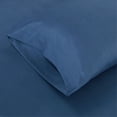 thumbnail image 5 of Urban Shop Double Sided Tech Pocket Fitted Sheet with Pillowcase, Queen, Navy, 5 of 6