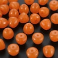 thumbnail image 2 of Transparent Acrylic Beads Dyed Faceted Teardrop Dark Orange 15x14.5mm Hole: 2mm about 243pcs/500g, 2 of 7