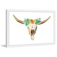 thumbnail image 3 of Marmont Hill "Floral Longhorn" by Molly Rosner Framed Painting Print, 3 of 5