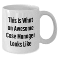 thumbnail image 2 of Funny Case Manager Gifts, White Coffee Mug with Inspirational Quote, Gifts from Family to Awesome Case Manager, Father's Day Unique Gifts, 2 of 4