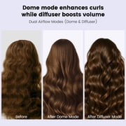 AFDD Wave Curl Diffuser Attachment compatible with Dyson Airwrap HS01 HS05 HS08 Upgraded Hair Diffuser Nozzle Dome and Diffuse Modes to Dryer Faster and Define Curls Hair