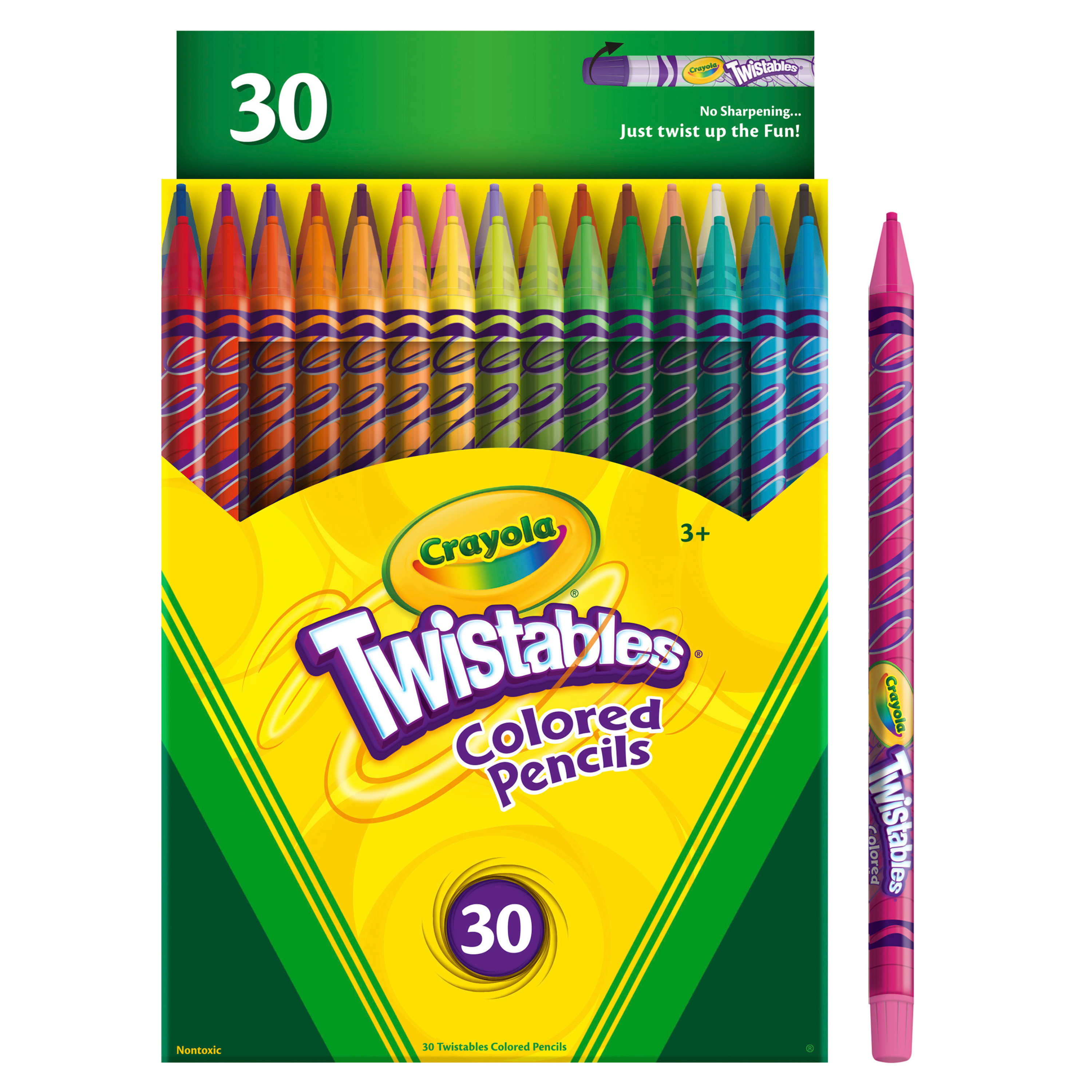 Crayola Twistables Colored Pencils, School Supplies, Teacher Supplies, 30 Ct, Gifts, Beginner Child - image 2 of 2