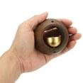 thumbnail image 5 of 2 Set Shopkeepers Bell, Wood Door Chime Hanging Door Bell Self-adhesive Hanging Jingle Bells for Door Opening Business When Entering Refrigerator Car, Round, 5 of 7