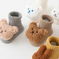 thumbnail image 5 of Baby Cartoon Bear/Rabbits Socks Antiskid Soles Socks Breathable Firstwalker Socks Winter Warm Socks 0-3 Baby Accessories, 5 of 9