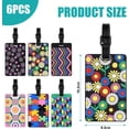 thumbnail image 2 of Luggage Tag Tags,Handbag Tag Silicone Luggage Tags,Luggage Suitcase Tags (6PCS) JU, 2 of 5