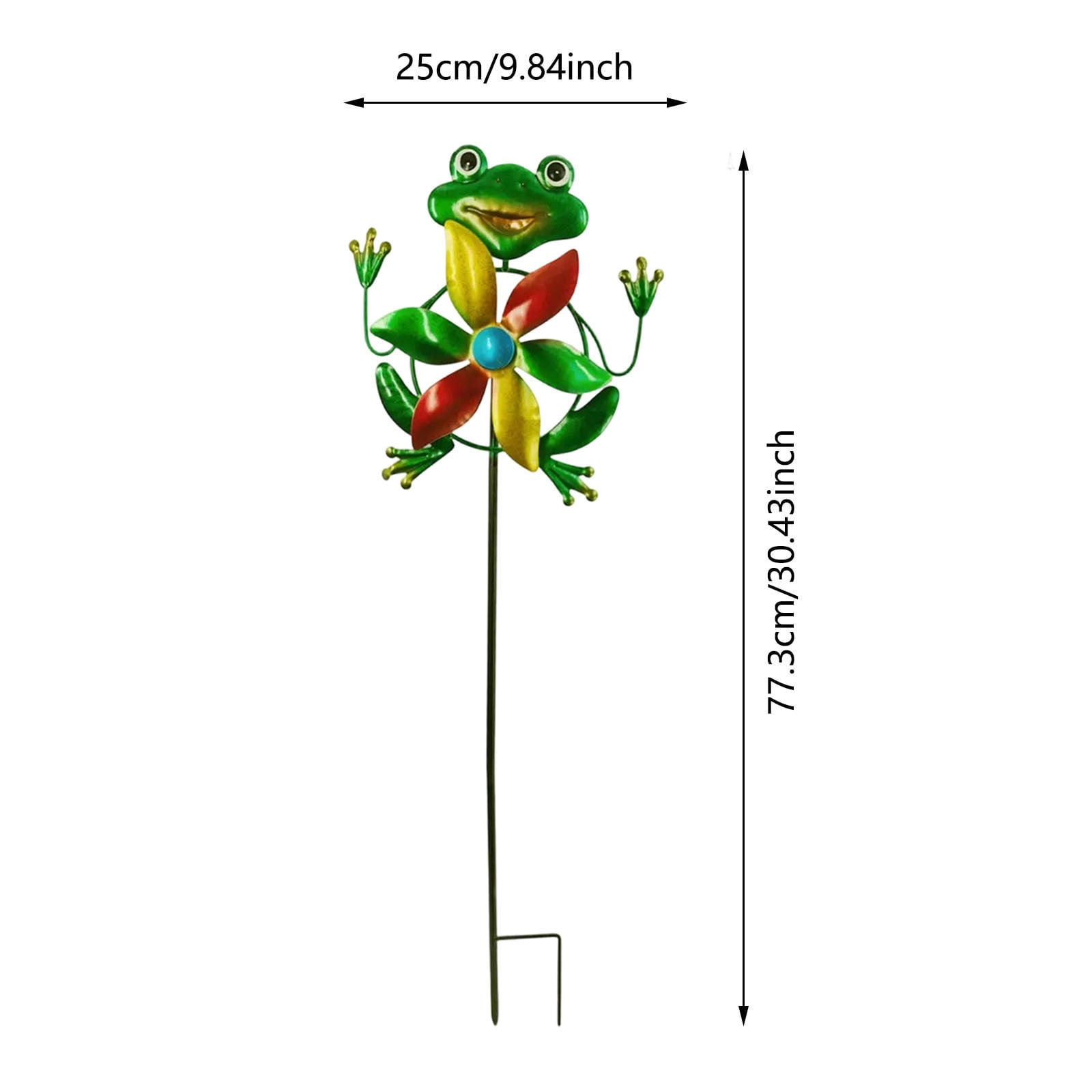 Garden Wind Spinner Outdoor, Metal Wind Sculpture for Patio and Pathway, Decorative Lawn Ornament with Ground Stake, Yard Art for Garden and Backyard,