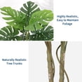 thumbnail image 2 of Qinaqin Grande 5 Ft Artificial Monstera de Profundidadliciosa Plant con Negro Pot para Indoor o Outdoor Oficina en Casa y Living Sala Profundidadcor, 2 of 7