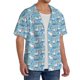 thumbnail image 2 of Fotbe Pelican Reed And Fish Camisa Estampada de Manga Corta para Hombre, Casual de Verano, Estilo Playero, Sin Arrugas-XX-Large, 2 of 5