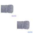 thumbnail image 2 of Langgg Color Hemp Rope Roll Making Tool 100 Cotton rope colorful twine macrame cord string thread Handmade String accessory DIY cord silver grey 2mm x 25m 2Set, 2 of 6