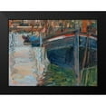 thumbnail image 2 of Schiele , Egon 14x12 Black Modern Framed Museum Art Print Titled - Boats mirrored in the Water, 2 of 5