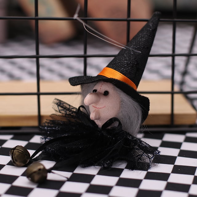 Juego de 6 decoraciones de duendes de peluche de gnomos de Halloween, calabaza fantasma, bruja, gato negro, gnomos, decoración del hogar, decoraciones de árboles