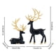 thumbnail image 4 of Christmas Resin Crafts European And American Style Home Decoration Electroplating Couple Deer Living Room TV Cabinet Home Furnishings, 4 of 5