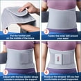 thumbnail image 3 of Back Brace for Lower Back Pain Women, Breathable Back Support Belt for Women & Men with Lumbar Pad, Lumbar Support Belt for Heavy Lifting & Work, Scoliosis, Grey, 3XL (Circumference:54-63"), 3 of 15
