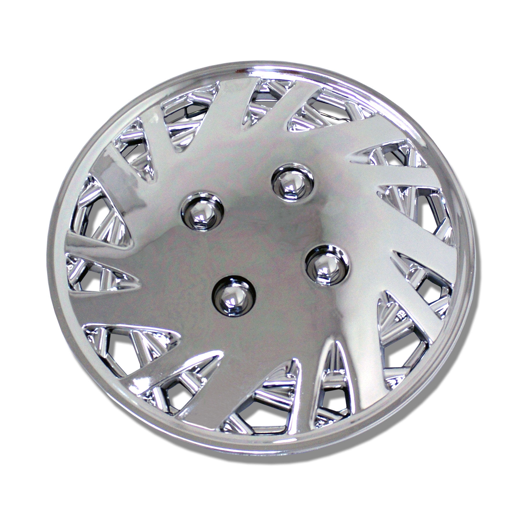 TuningPros WSC157C14 Set of 4 Chrome Finish Hubcaps 14" Hub Caps