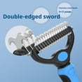 thumbnail image 3 of CNNIK Pet Grooming Brush Set, dog hair brush?cat grooming brush?Cat and Dog Detangling Comb, Hair De-Shedding and Grooming - Ideal Beauty Tool for Healthy Fur Care in Blue, 3 of 7