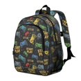 thumbnail image 2 of Game Controller Black Pattern Backpack for School, Cute School Bag with Adjustable Shoulder Straps and Padded Back, 15"x11.42"x5.5", 2 of 5